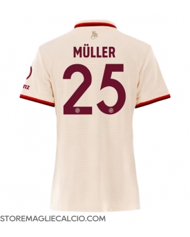 Bayern Munich Thomas Muller #25 Maglia Gara Terza Repliche 2024-25 Donna